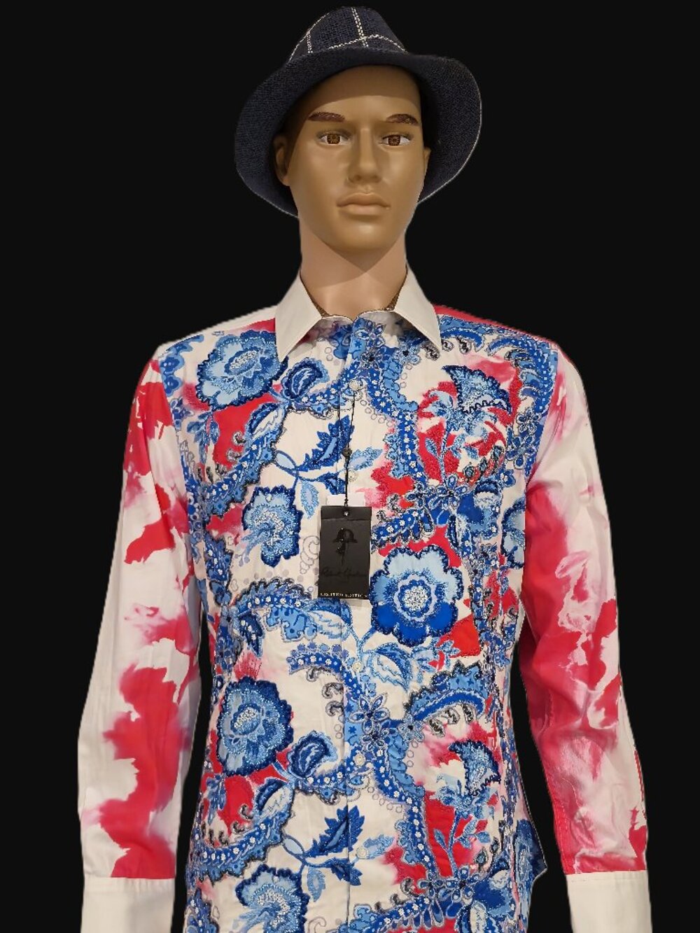 NWT ROBERT GRAHAM LIMITED EDITION THE COCO B SHIRT EMBROIDERY BEADING XL